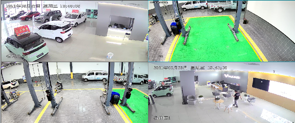 重慶上汽通用五凌新寶駿透明車間監控施工安裝調試 重慶上汽通用五凌新寶駿透明車間監控施工安裝調試